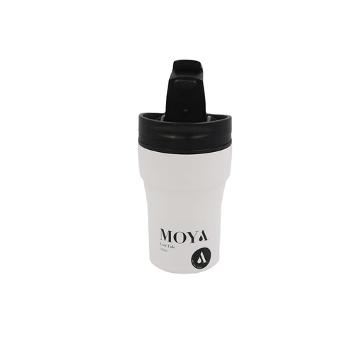 Moya "Low Tide" 250ml Travel Coffee Mug Black/White