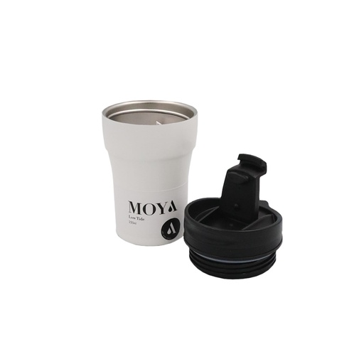 Moya "Low Tide" 250ml Travel Coffee Mug Black/White