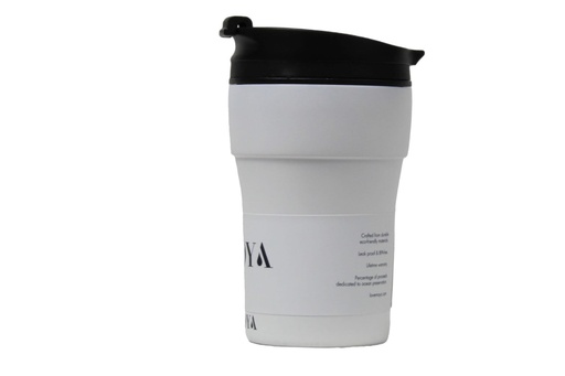 Moya "Low Tide" 250ml Travel Coffee Mug Black/White