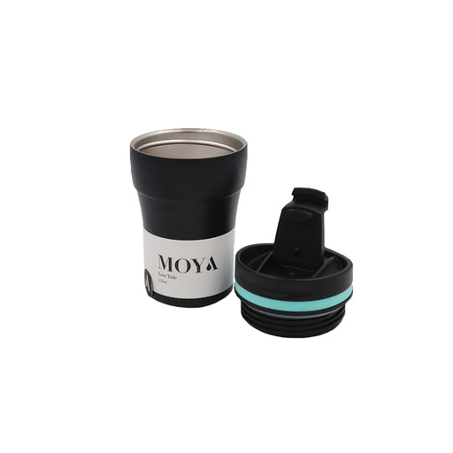 Moya "Low Tide" 250ml Travel Coffee Mug Blue/Black