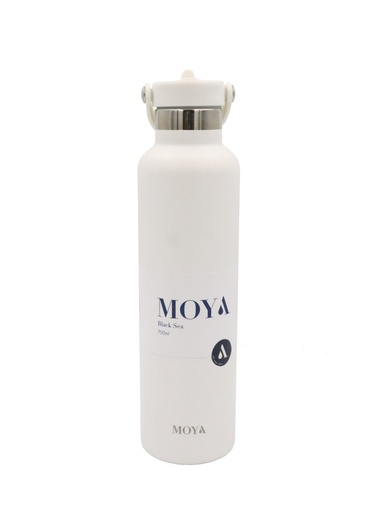 Moya "Black Sea"  700ml Insulated Sustainable Water Bottle White