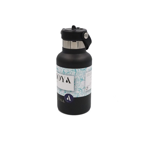 Moya "Seashell" 350ml Insulated Sustainable Water Bottle Black