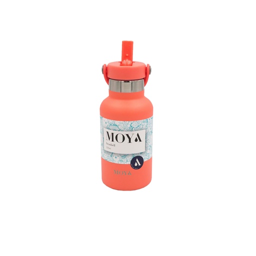 Moya "Seashell" 350ml Insulated Sustainable Water Bottle Coral