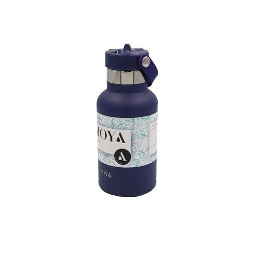 Moya "Seashell" 350ml Insulated Sustainable Water Bottle Navy