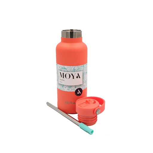 Moya "Starfish" 500ml Insulated Sustainable Water Bottle Coral