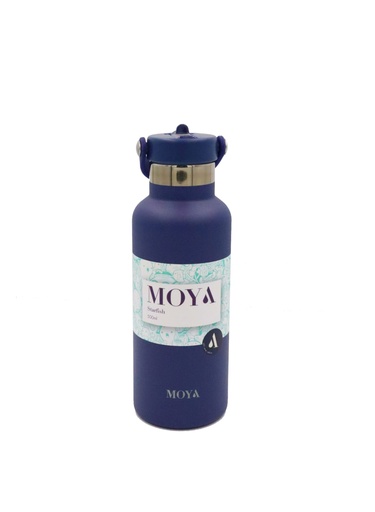 Moya "Starfish" 500ml Insulated Sustainable Water Bottle Navy