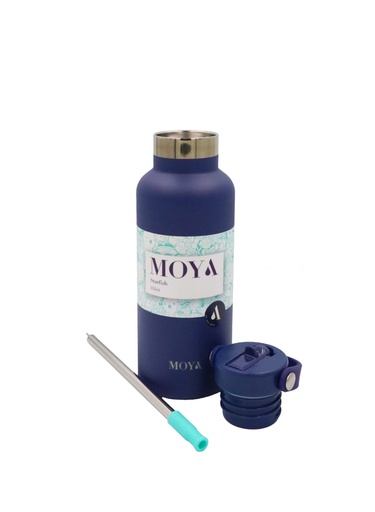 Moya "Starfish" 500ml Insulated Sustainable Water Bottle Navy