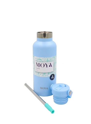 Moya "Starfish" 500ml Insulated Sustainable Water Bottle Powder Blue