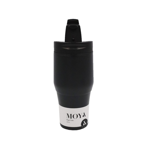 Moya "High Tide" 380ml Travel Coffee Mug Black/Black