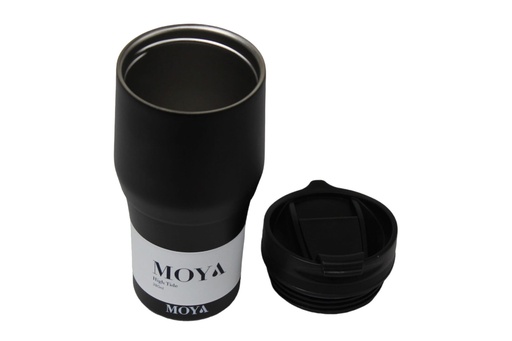 Moya "High Tide" 380ml Travel Coffee Mug Black/Black