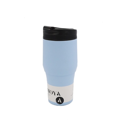 Moya "High Tide" 380ml Travel Coffee Mug Black/Powder Blue 