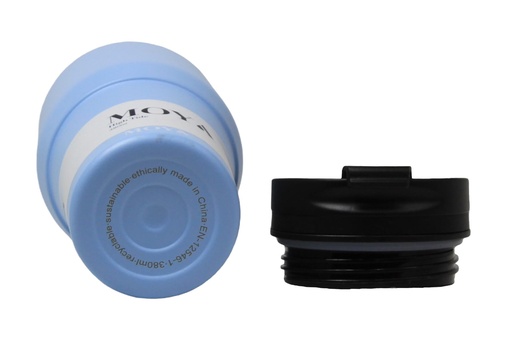 Moya "High Tide" 380ml Travel Coffee Mug Black/Powder Blue 
