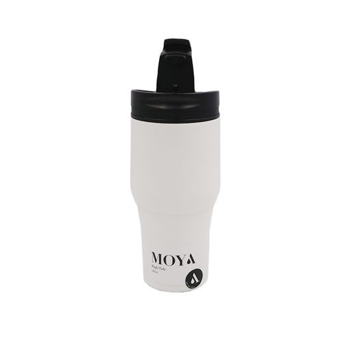 Moya "High Tide" 380ml Travel Coffee Mug Black/White
