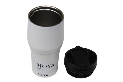 Moya "High Tide" 380ml Travel Coffee Mug Black/White