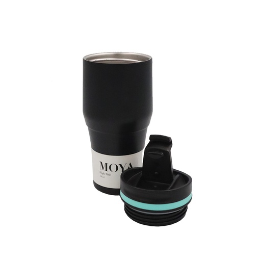 Moya "High Tide" 380ml Travel Coffee Mug Blue/Black