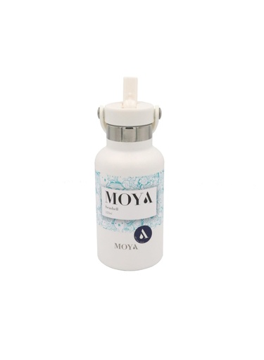 Moya"Seashell" 350ml Insulated Sustainable Water Bottle White