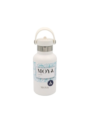 Moya"Seashell" 350ml Insulated Sustainable Water Bottle White