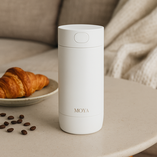 Moya "Surf" 350ml Travel Coffee Mug White