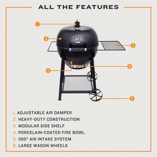 Oklahoma Joe's Blackjack Kettle Charcoal Grill