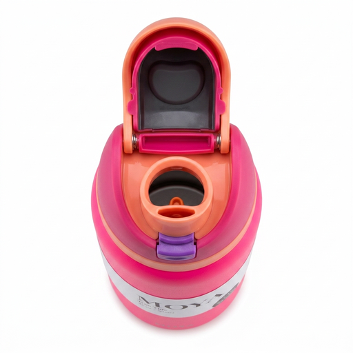 Moya "True Tide"  32oz Insulated Sustainable Water Bottle Hot Pink