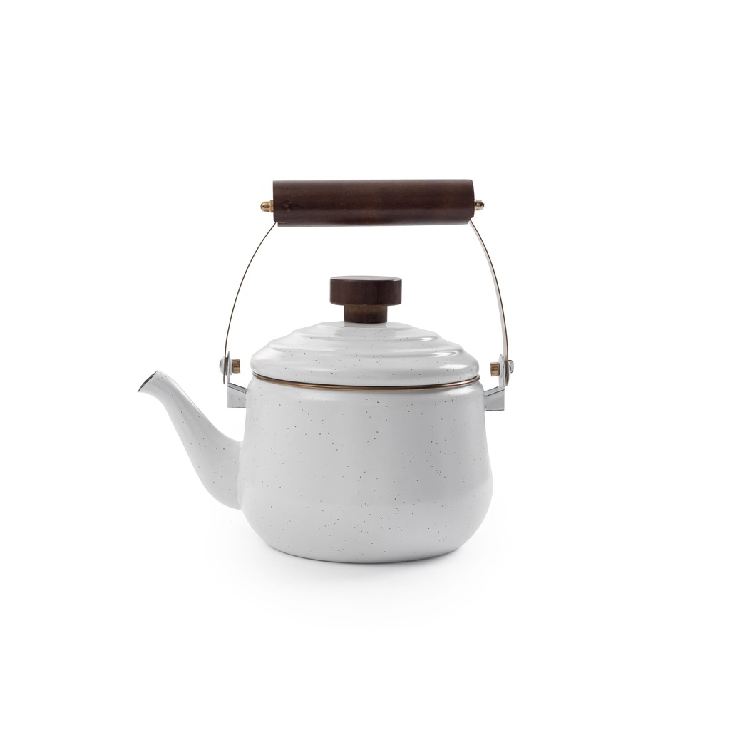 BareBones - Enamel Teapot Eggshell