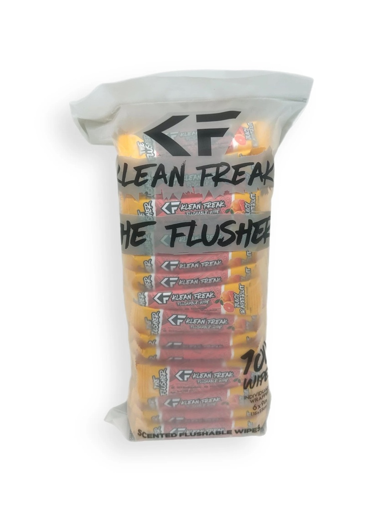 Klean Freak - The Flusher wipes - 100 Pack Juicy Grapefruit
