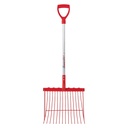 Red Gorilla - Riddler Short D-Handle - Riddler Shaving Fork Short D-Handle RED