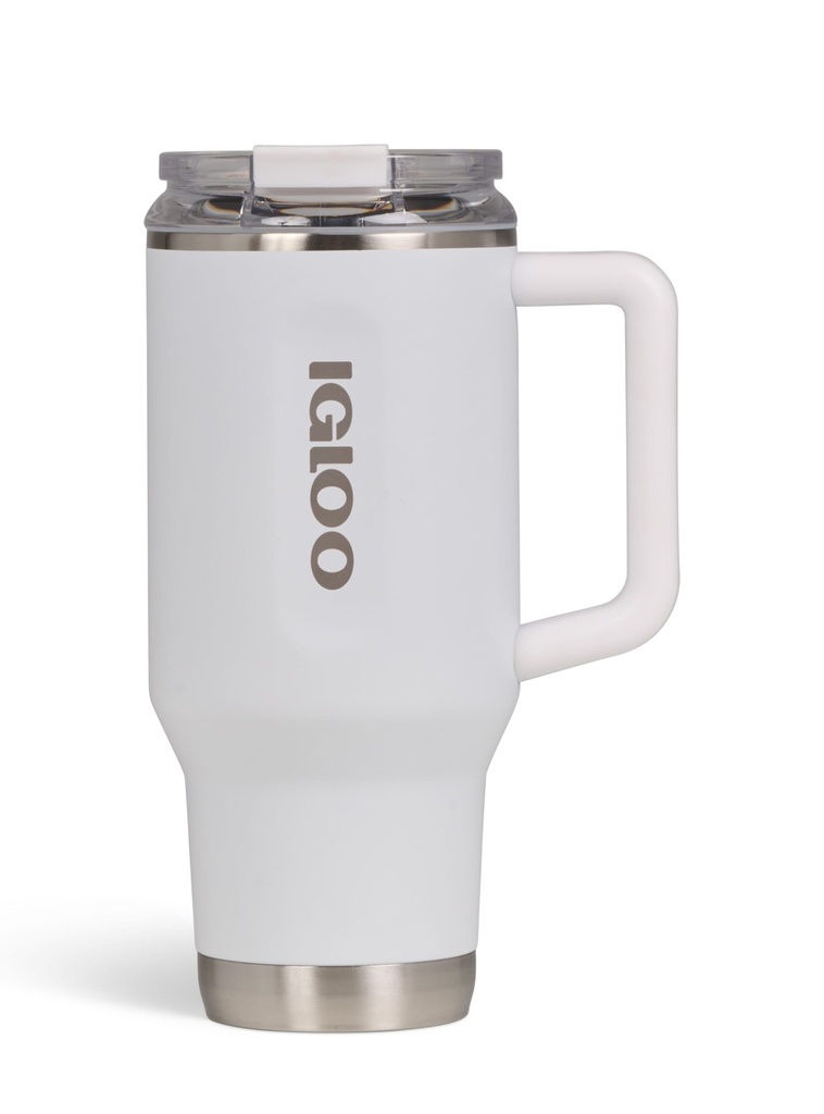 IGLOO - 32 OZ Stainless Steel Travel Mug - white -DISC