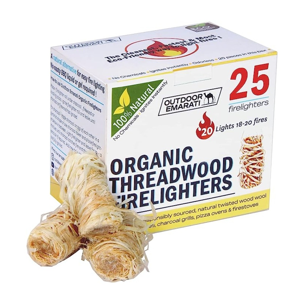 Outdoor Emarati organic threadwood firestarters