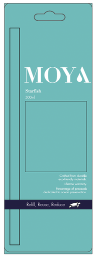 Moya 500ml Lid & Straw (Mixed Colours)