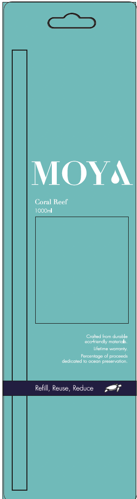 Moya 1000ml Lid & Straw (Mixed Colours)