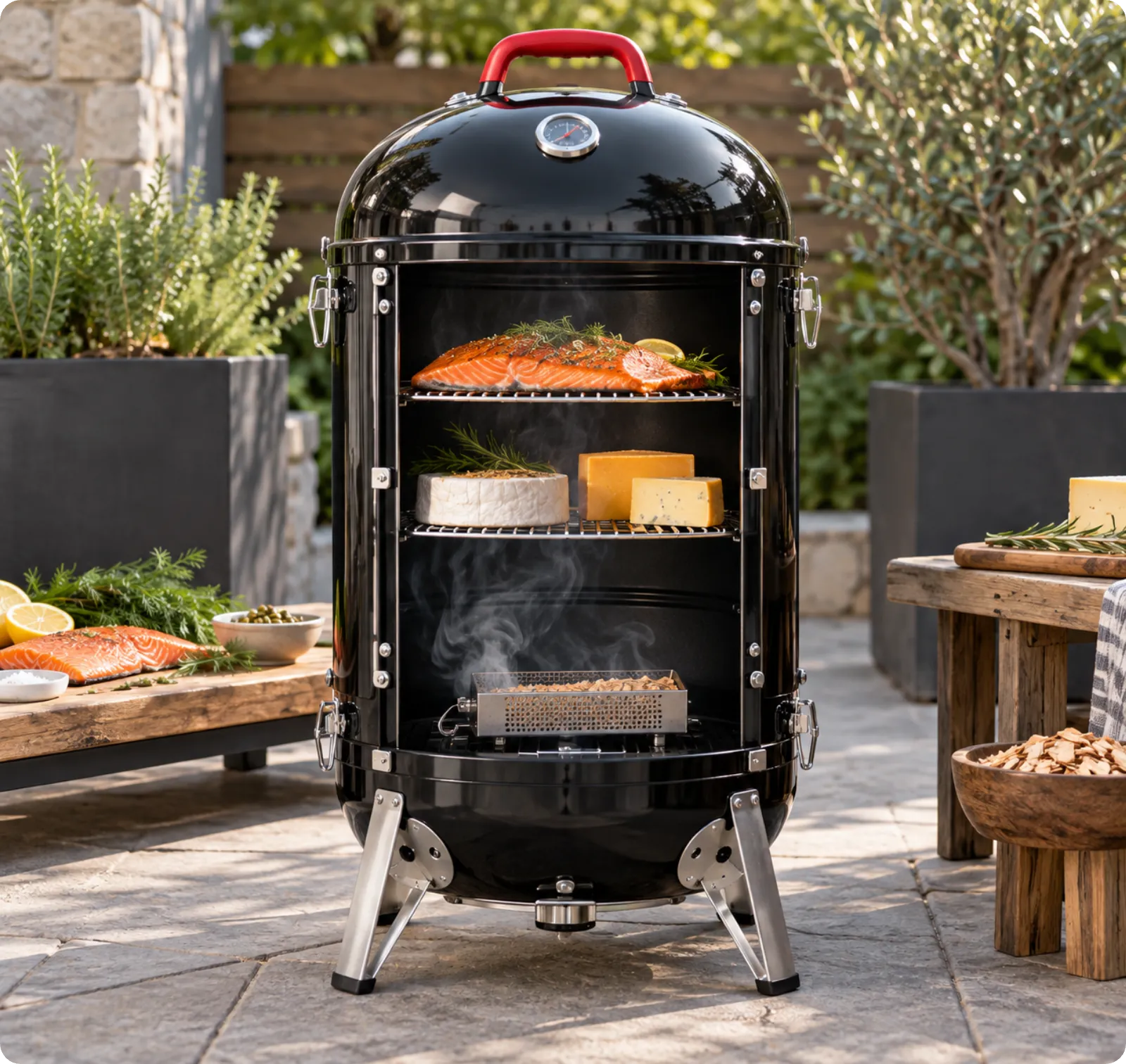 ProQ smoker with the cold smoke generator