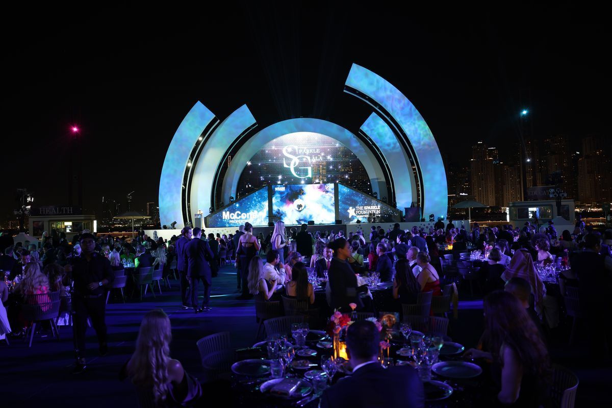 The Sparkle Gala 2025 at night in Dubai