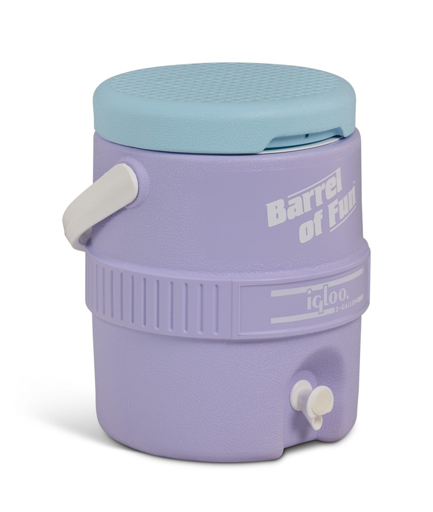 [00042340] IGLOO - Retro 2 Gallon Barrel of Fun  - Lilac  Image 