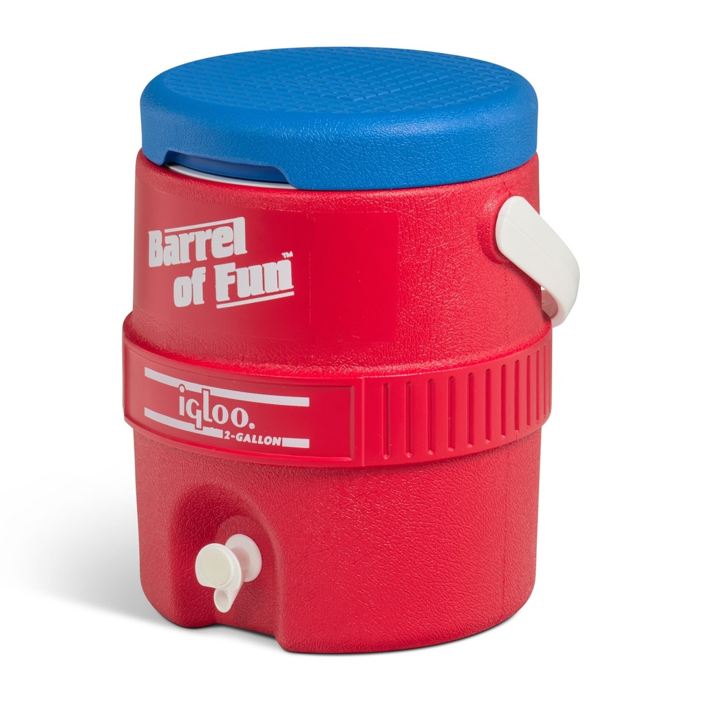 [00042339] IGLOO - Retro 2 Gallon Barrel of Fun  - Red  Image 