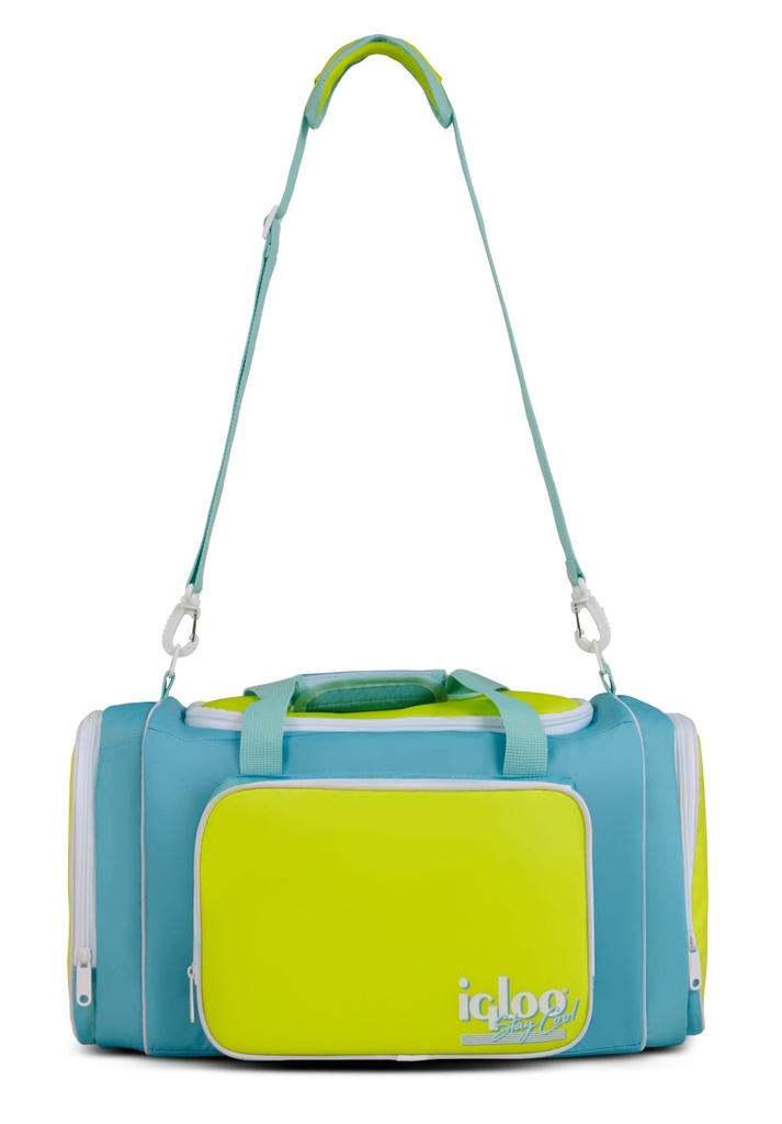 [000163092] IGLOO - Retro Duffel 24 - Lake Blue , Acid Green  Image 