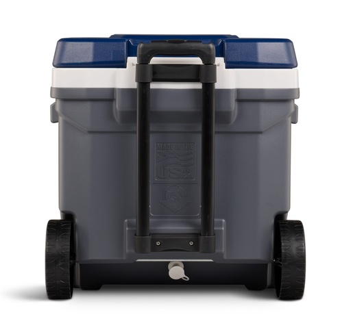 IGLOO - Maxcold Latitude 62 Roller Cooler  - Carbonite / 
Aegean Sea