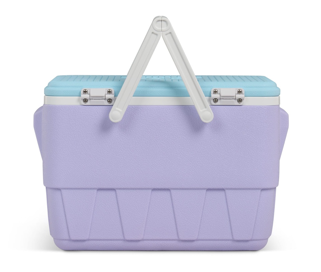 [00032979] IGLOO - Retro Picnic Basket 25 Qt Cooler - Lilac Image 
