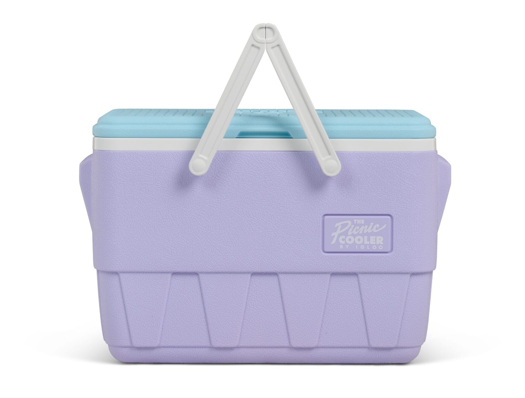 [00032979] IGLOO - Retro Picnic Basket 25 Qt Cooler - Lilac Image 