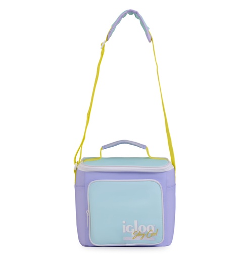 IGLOO - Retro Square Lunch Bag - Lilac DISC