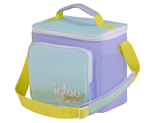 IGLOO - Retro Square Lunch Bag - Lilac DISC