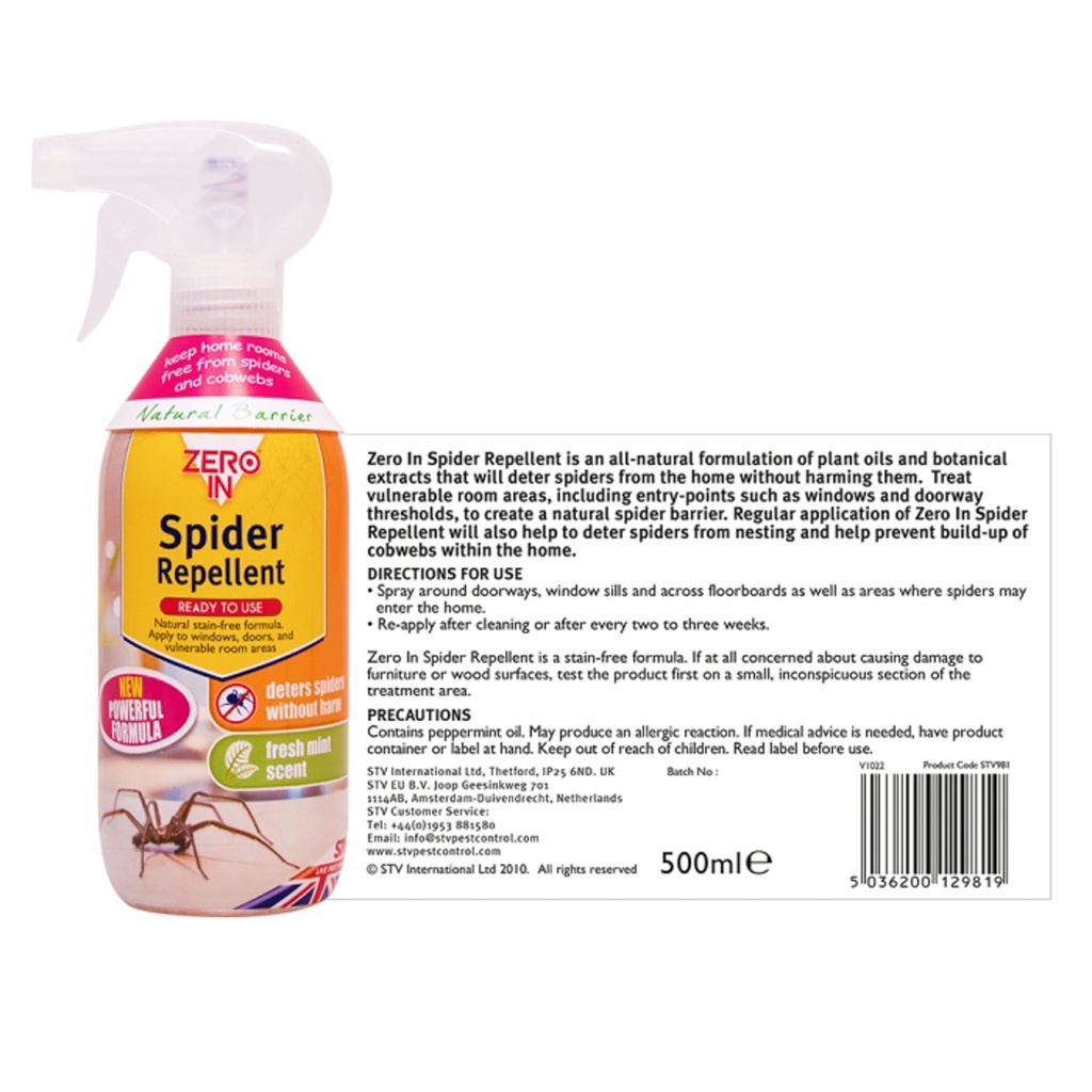 [STV981] STV - Spider Repellent - 500ml RTU Image 