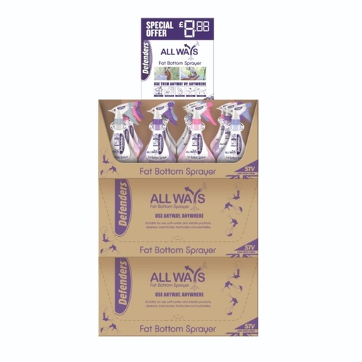 STV All Ways Fat Bottom Sprayer - 750ml - Assorted Colours