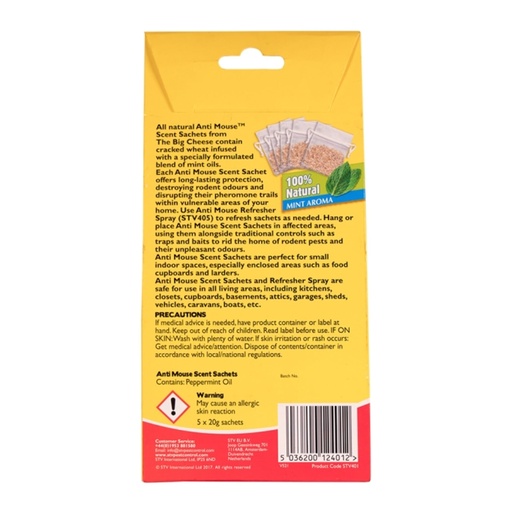 STV Anti Mouse Scent Sachet - 5-Pack