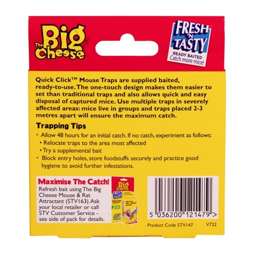 STV  Quick Click Mouse Trap - Twinpack