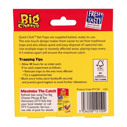 STV  Quick Click Rat Trap - Twinpack