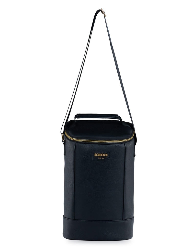 [000163065] IGLOO - Wine Tote Luxe  - Black  Image 