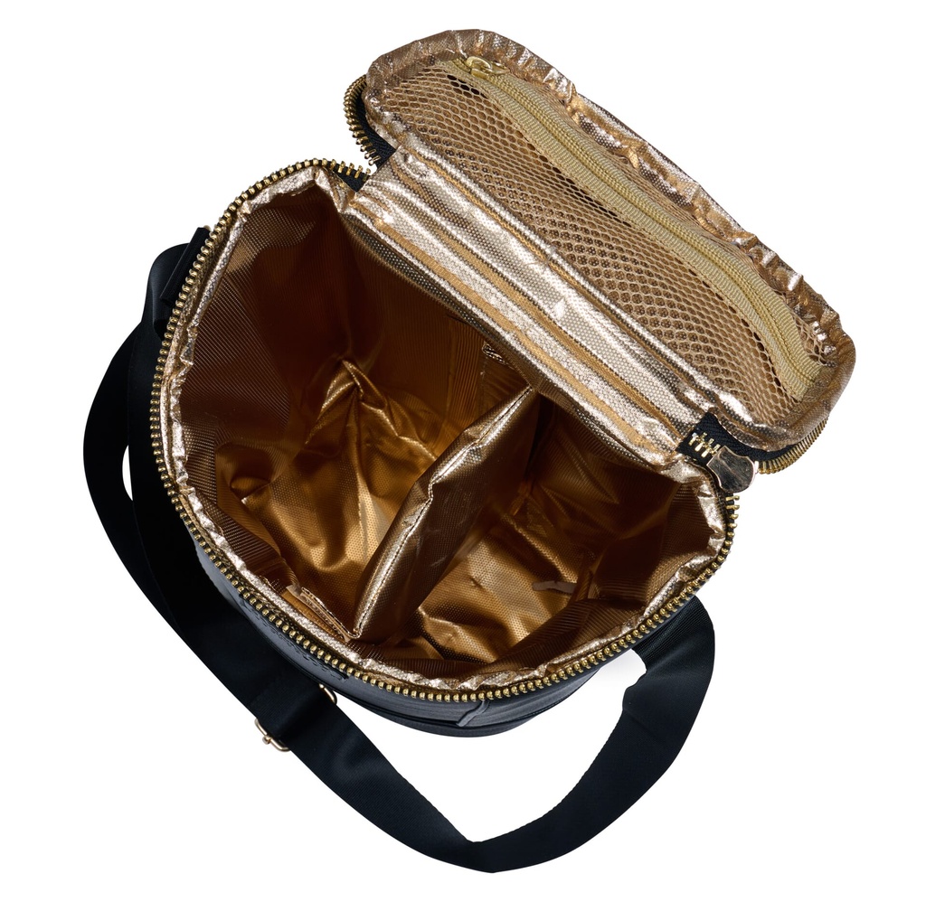 [000163065] IGLOO - Wine Tote Luxe  - Black  Image 