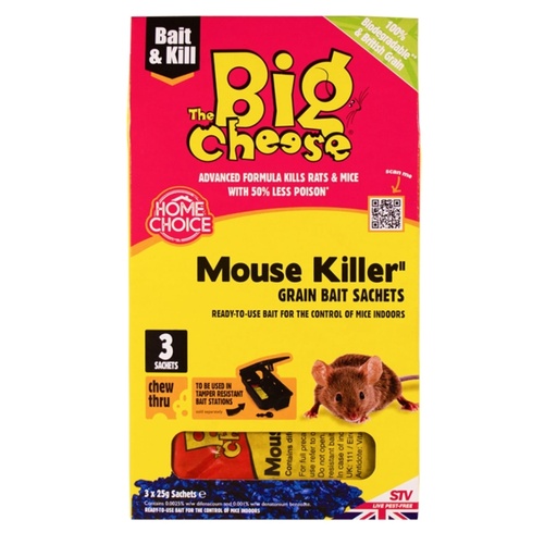 STV  Mouse Killer Grain Bait Sachet - 25g x 3
