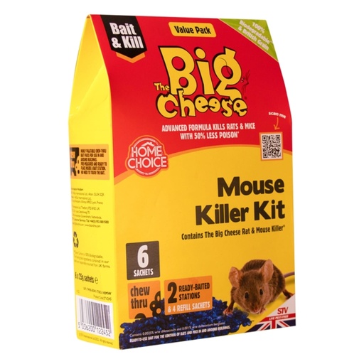 STV  Mouse Killer Kit - 25g Grain x 6 + 2 Stations